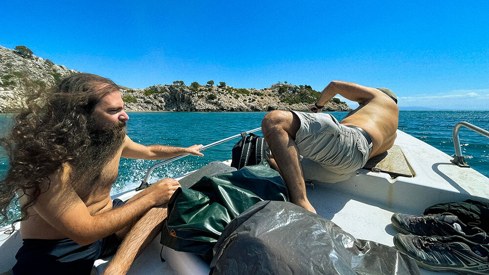 Filming near Messolonghi - Search and Rescue for a drone in the sea