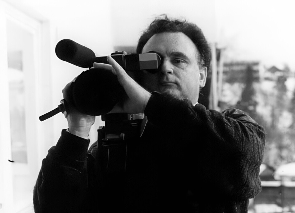 George Petritsis in action, filming a documentary