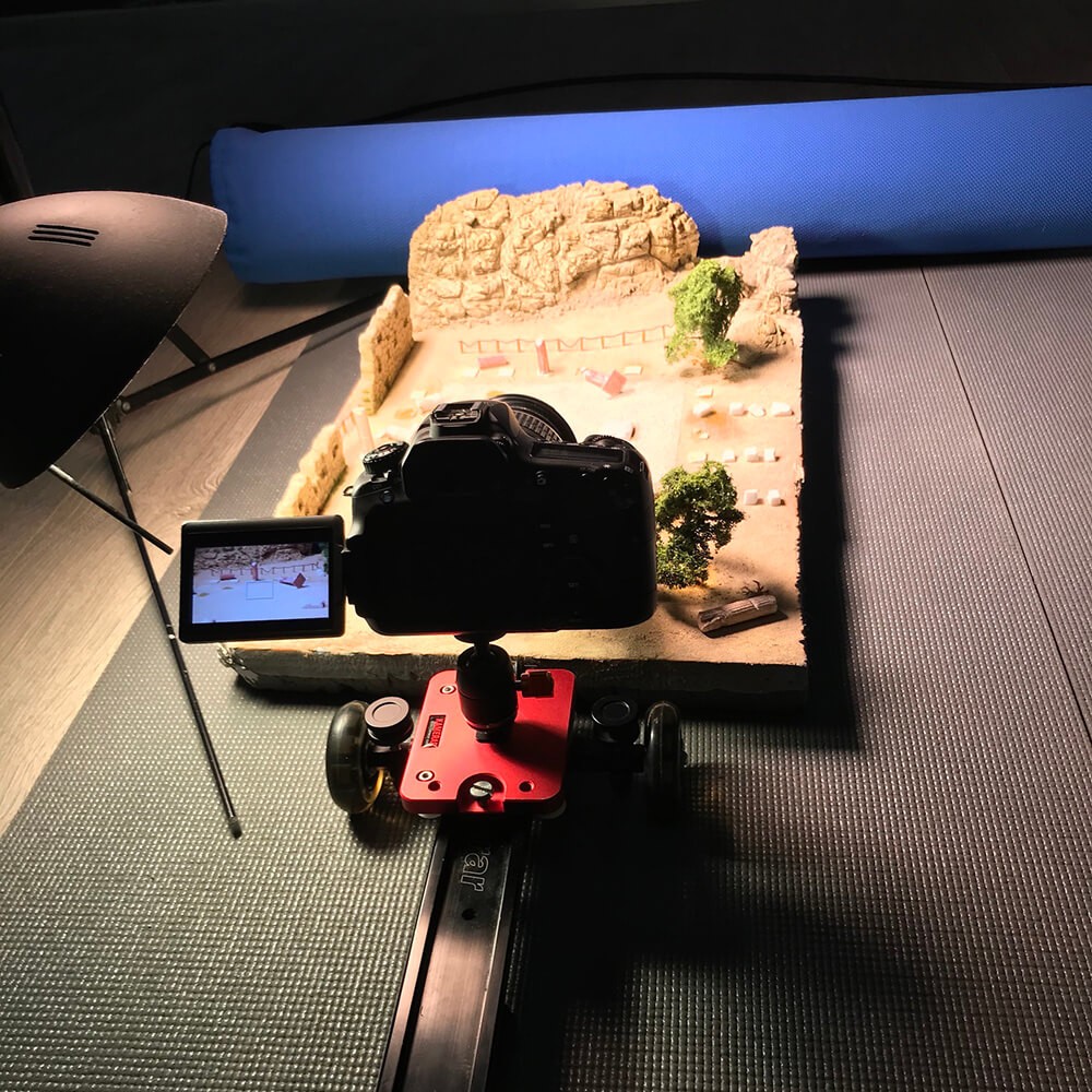 Filming with miniatures for AGR