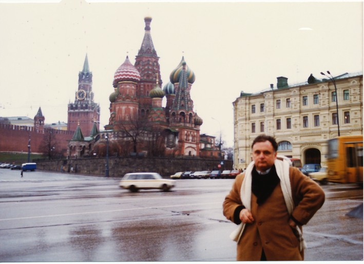 George Petritsis in Red Square, Moscow