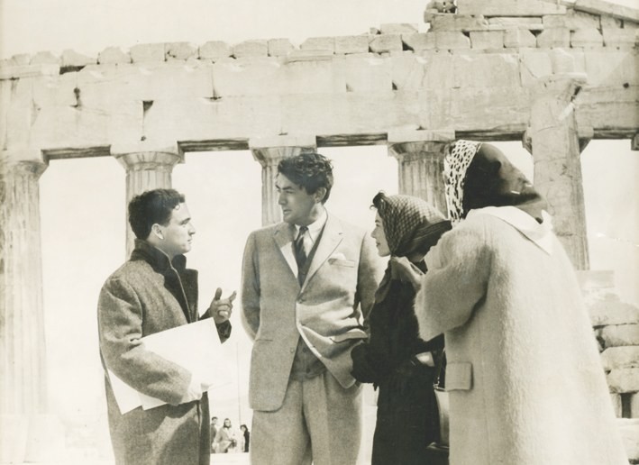 With Gregory Peck at the Acropolis