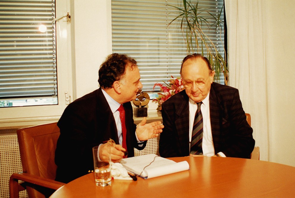 With Hans-Dietrich Genscher