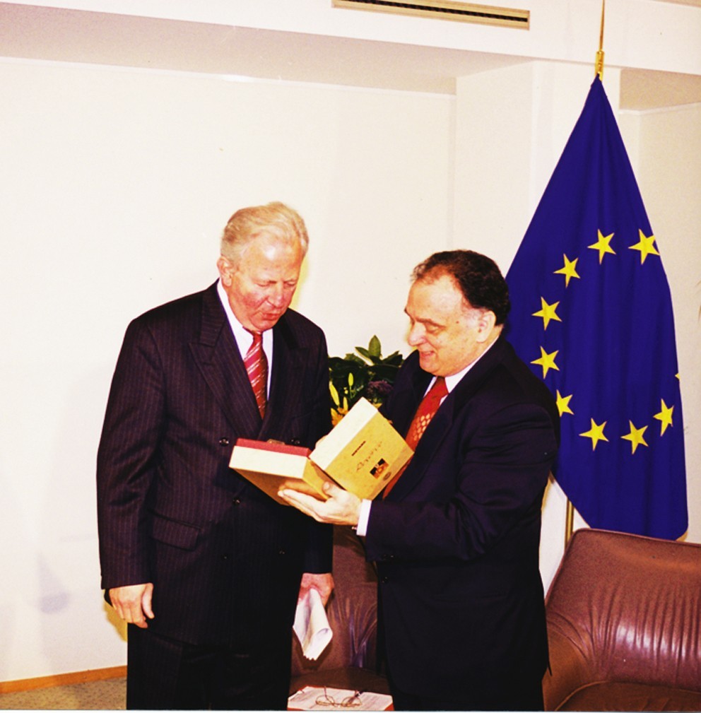 With Jacques Santer, for Leaders of the World