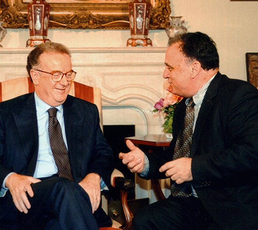 With Portuguese President Jorge Sampaio