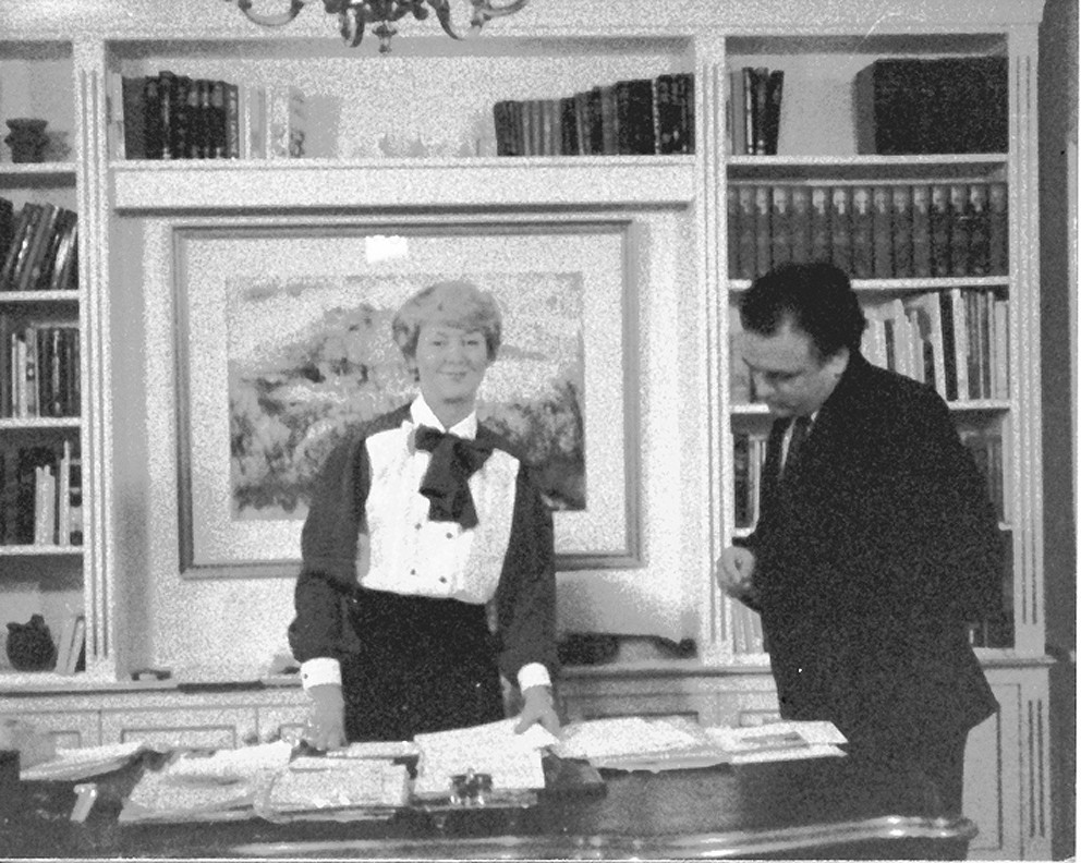 With Vigdís Finnbogadóttir, President of Iceland