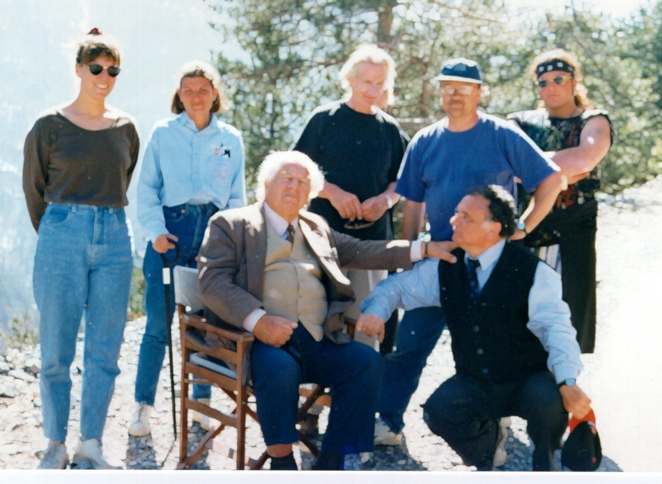 The Paths of the Gods crew with Ustinov