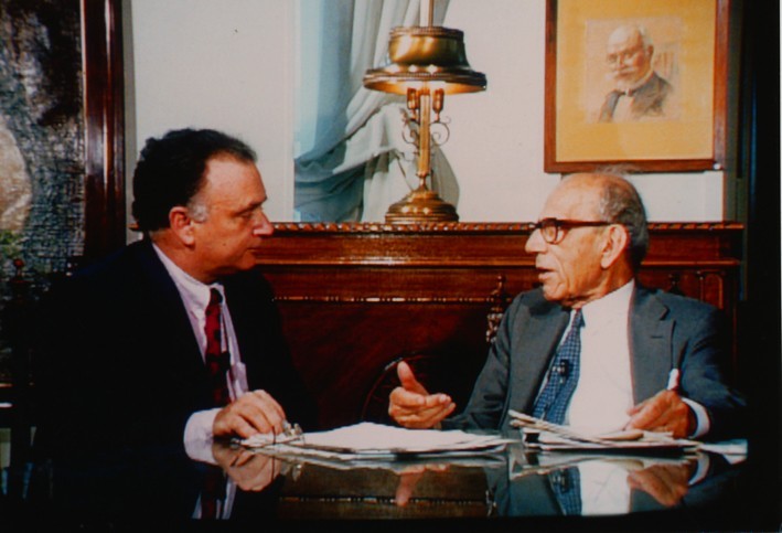 With Manolis Kothris, who remembered the years of Eleftherios Venizelos